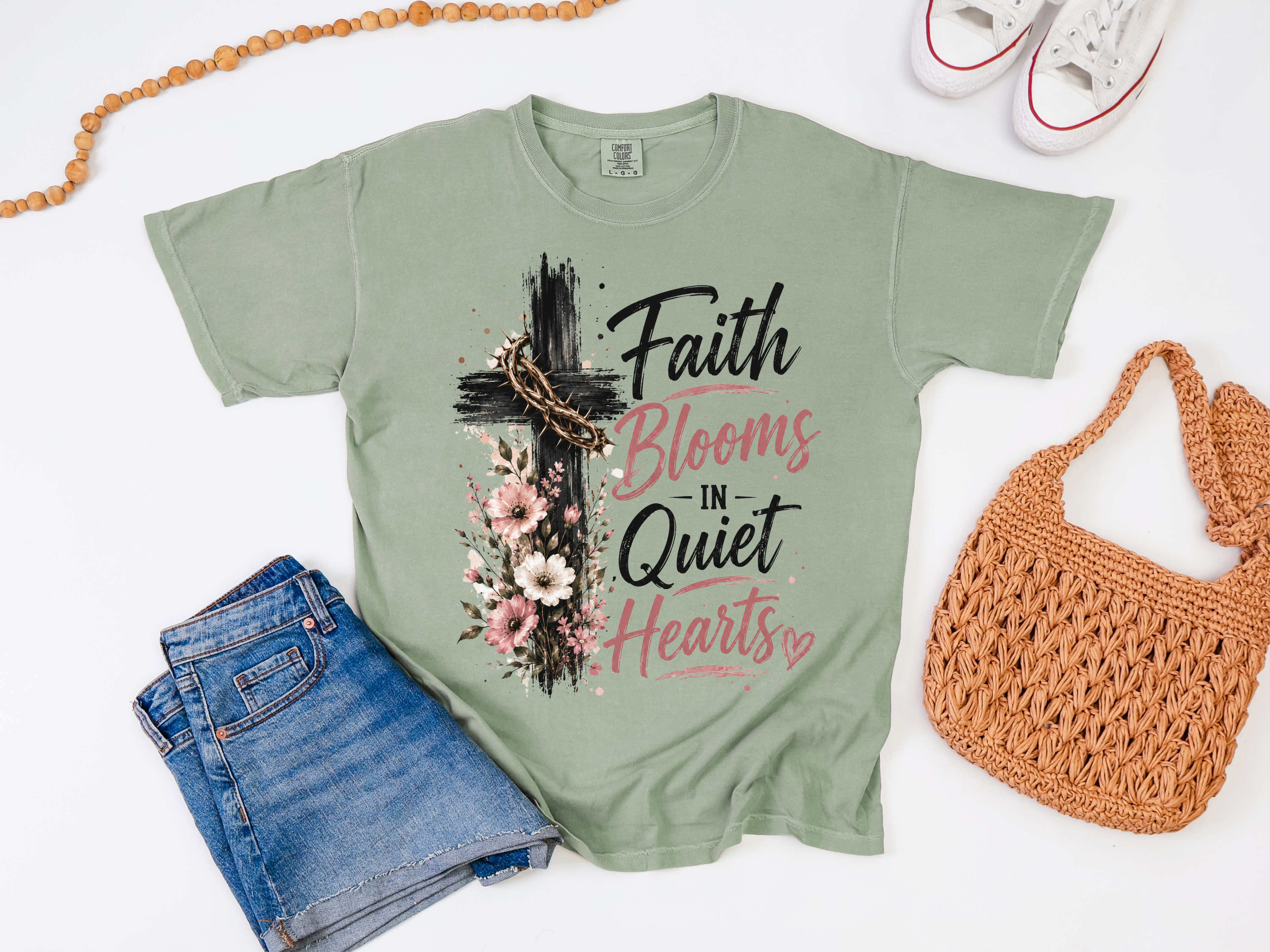 Faith Blooms Tee