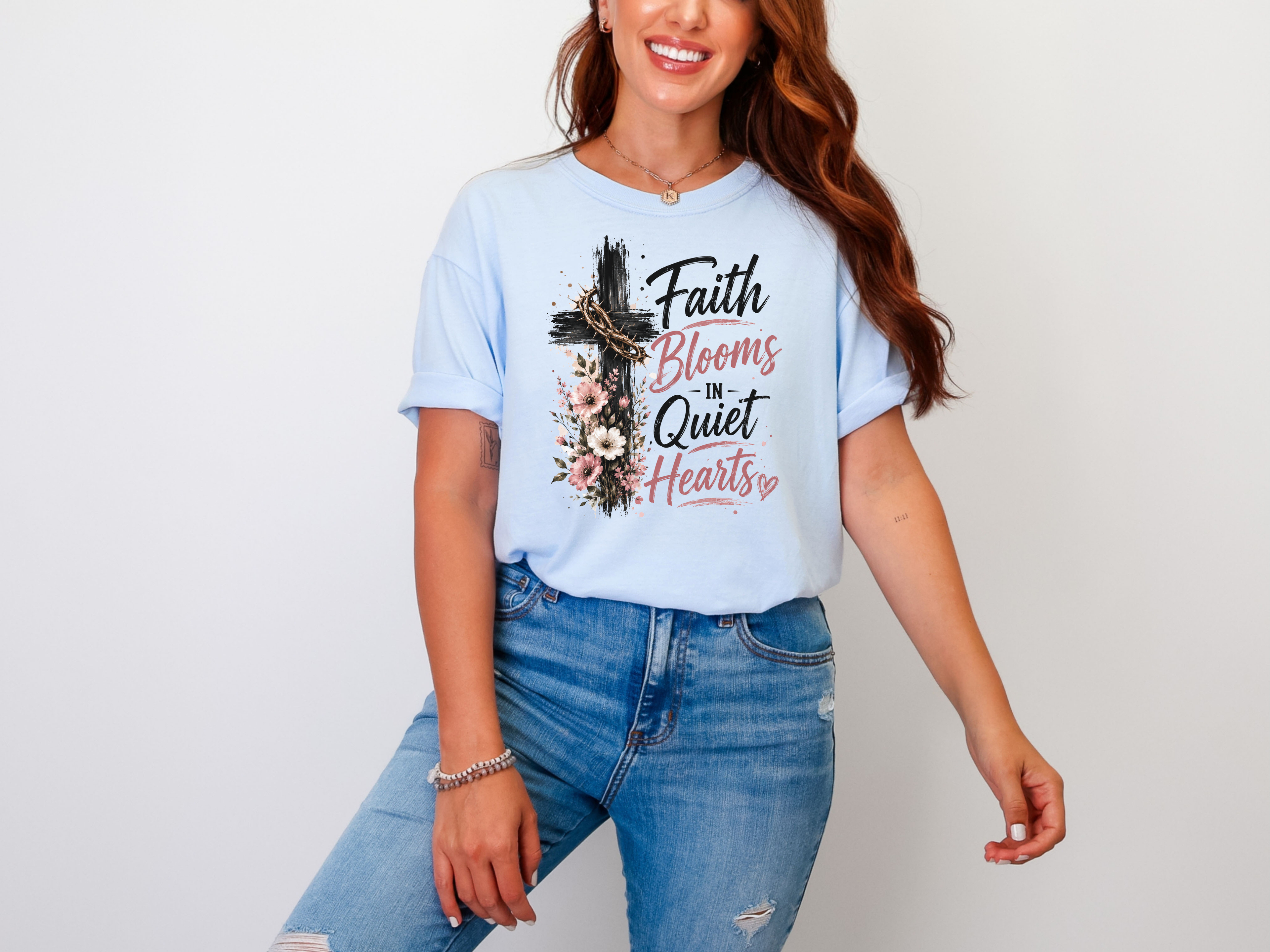 Faith Blooms Tee
