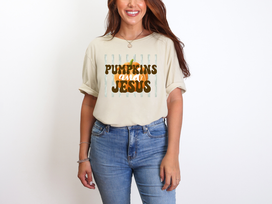 Pumpkins and Jesus Tee
