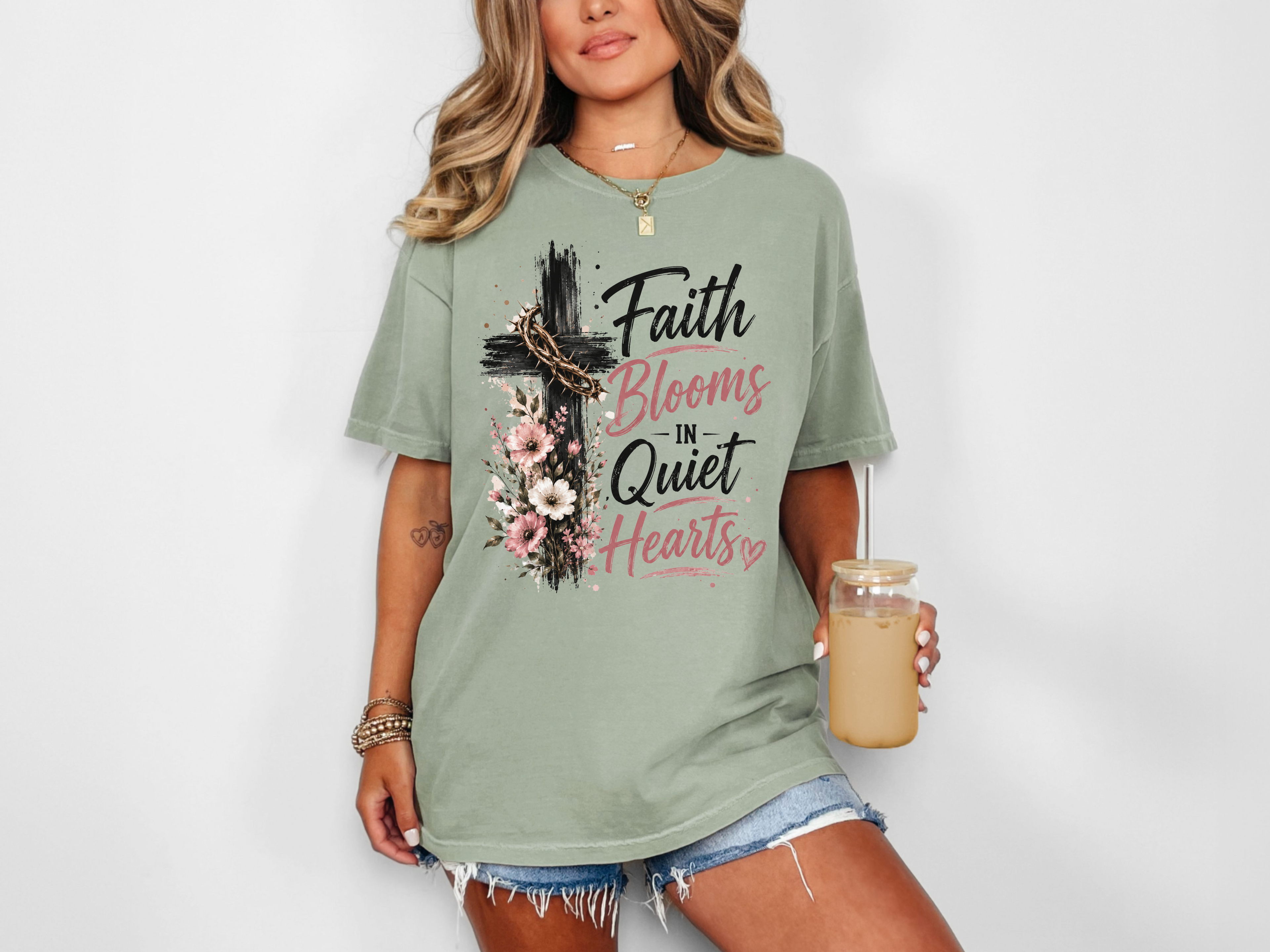 Faith Blooms Tee