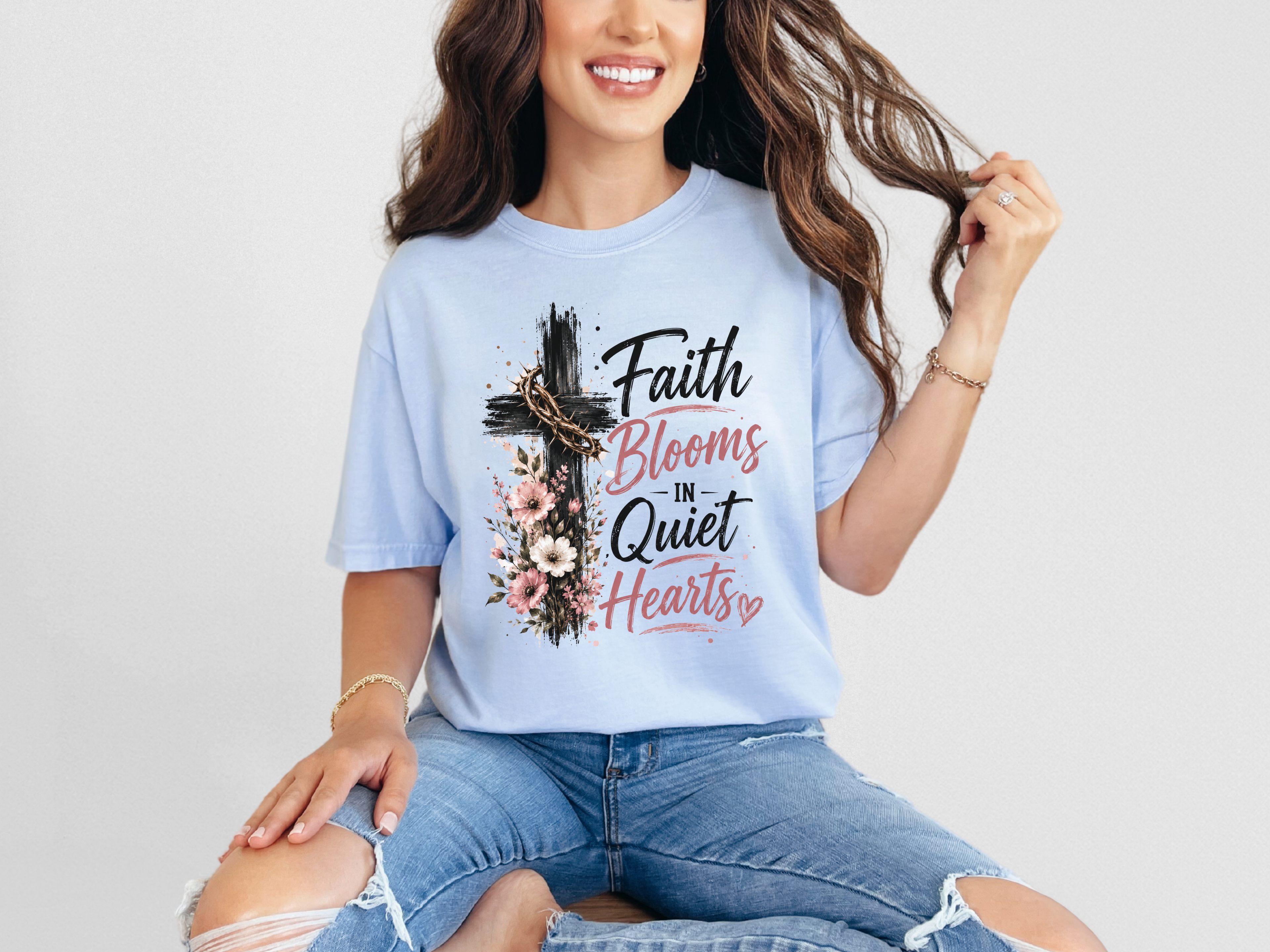 Faith Blooms Tee