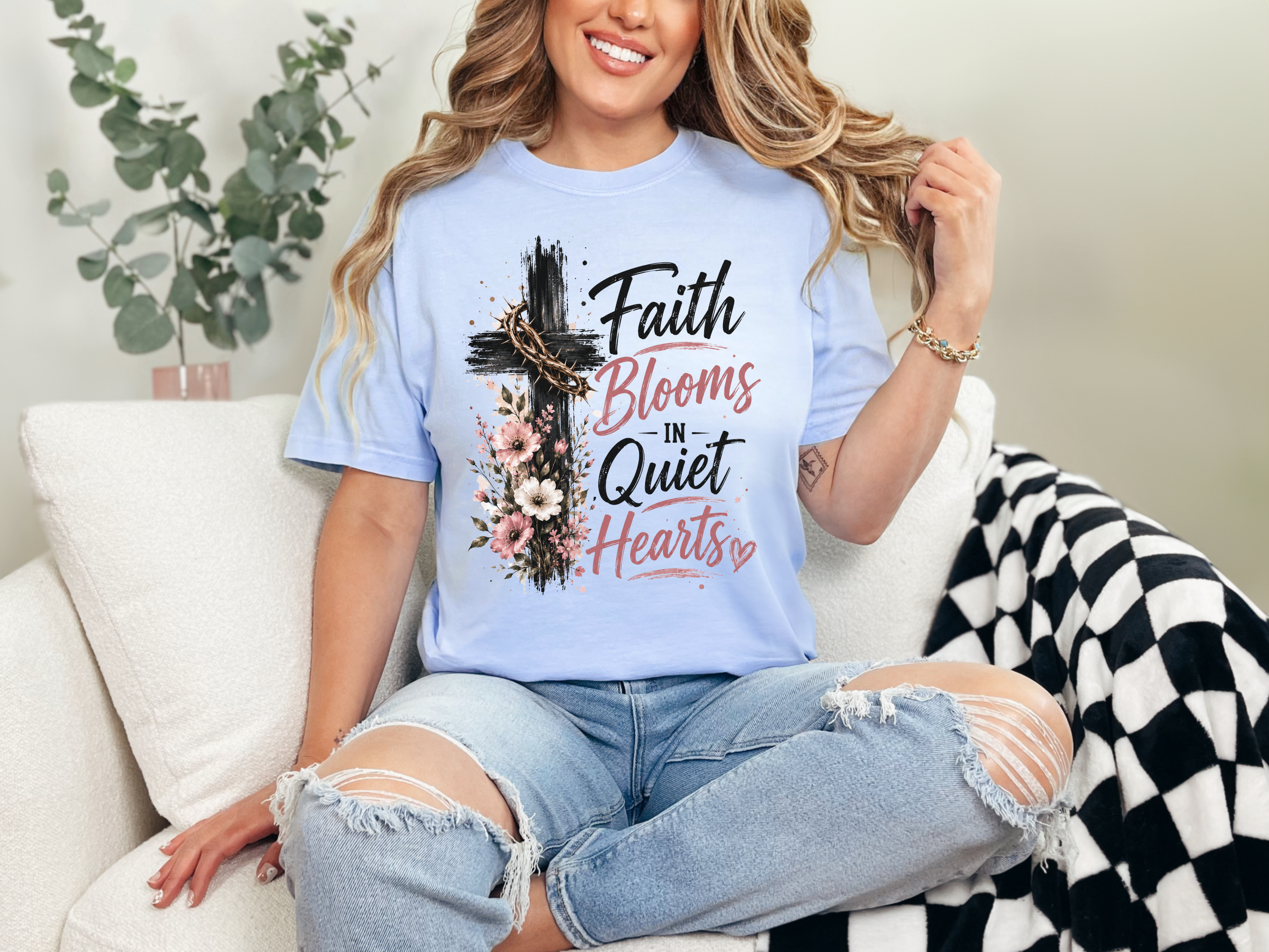Faith Blooms Tee
