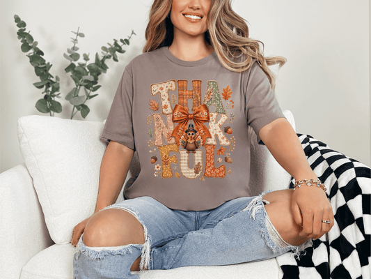 Thankful Patchwork Tee